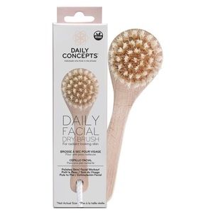 Daily Concepts Daily Facial Vegan Dry Brush Exfoliating Lymphatic Drainage NIB